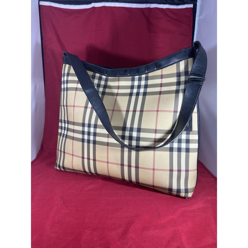 Burberry London Classic Haymarket Check Medium Handbag, Italy T-02-2‎
